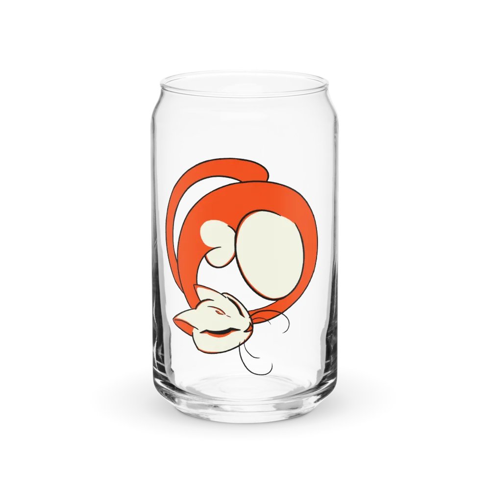 Calming Orange Cat Can-Shaped Glass product image (1)