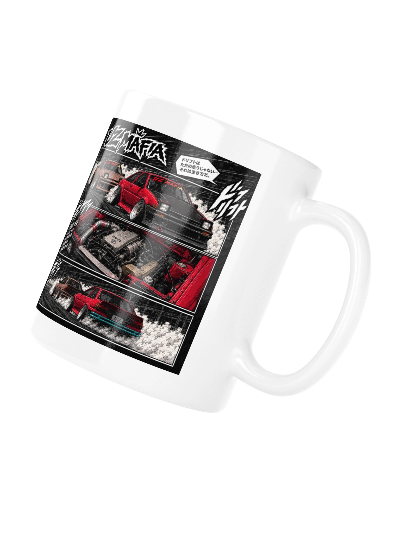 Comic Corollas White Coffee Cup product image (11)