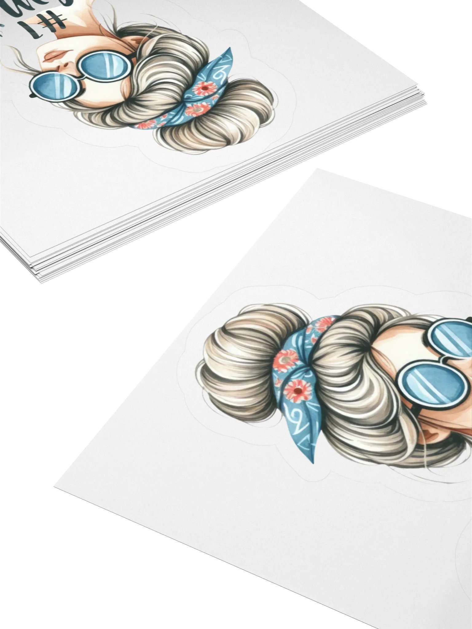 Cool Mom Illustrated Kiss Cut Stickers product image (10)