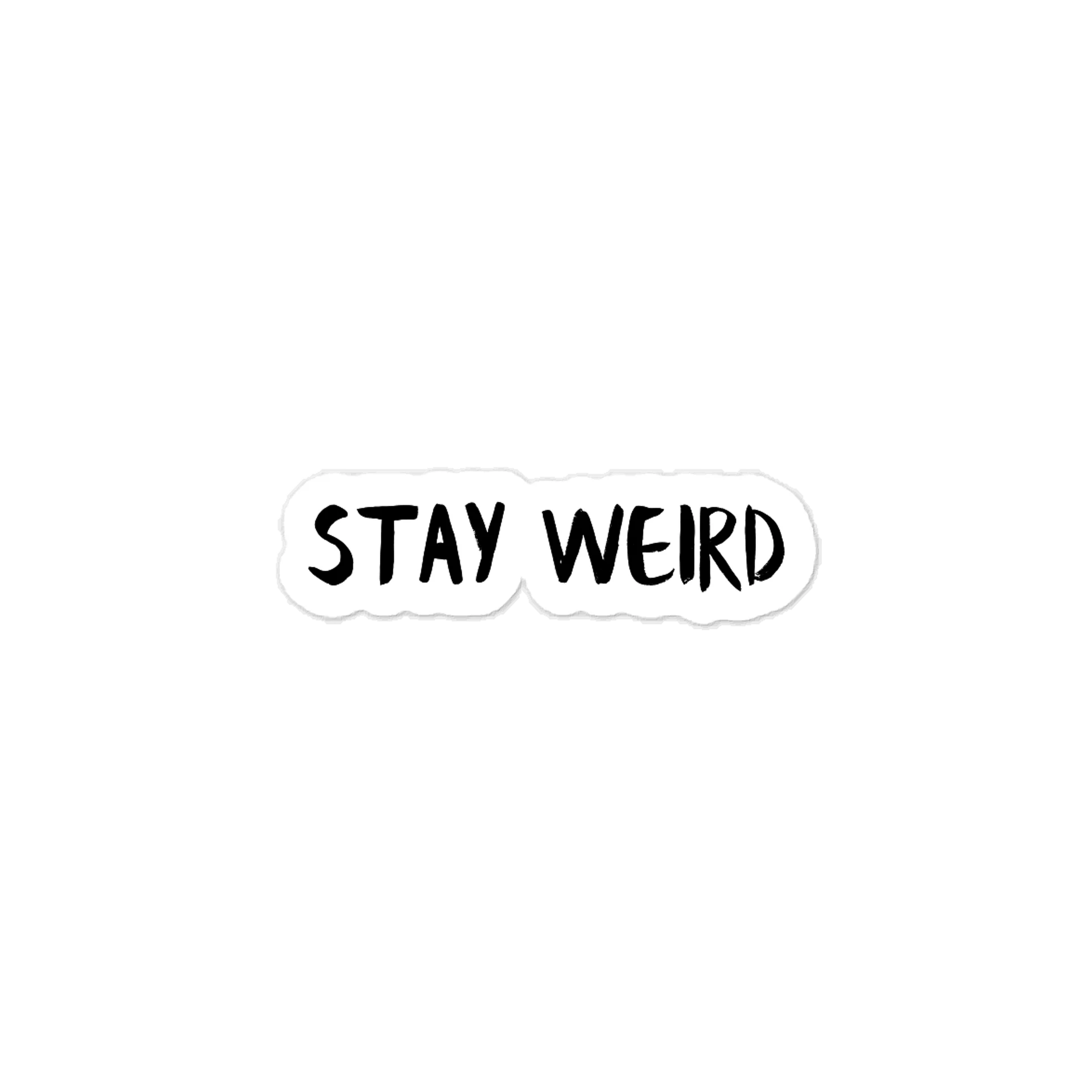 stay weird vinyl decal product image (1)