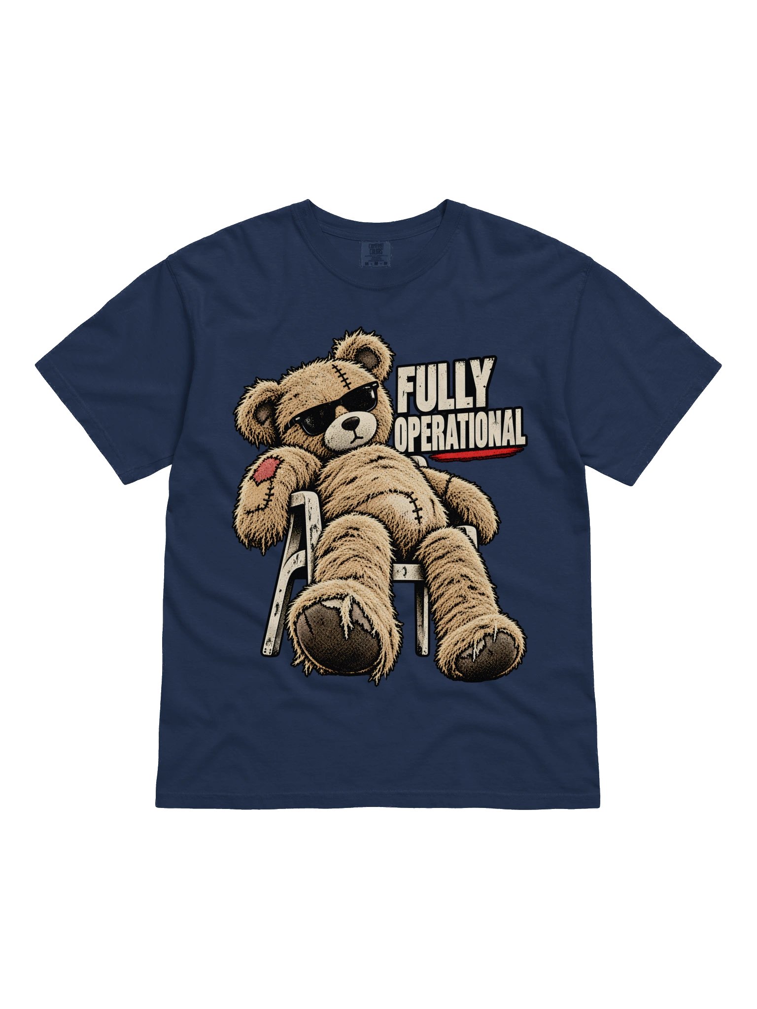 Teddy Bear Fully Operational Heavyweight Graphic Heavyweight Vintage Graphic Tee product image (22)