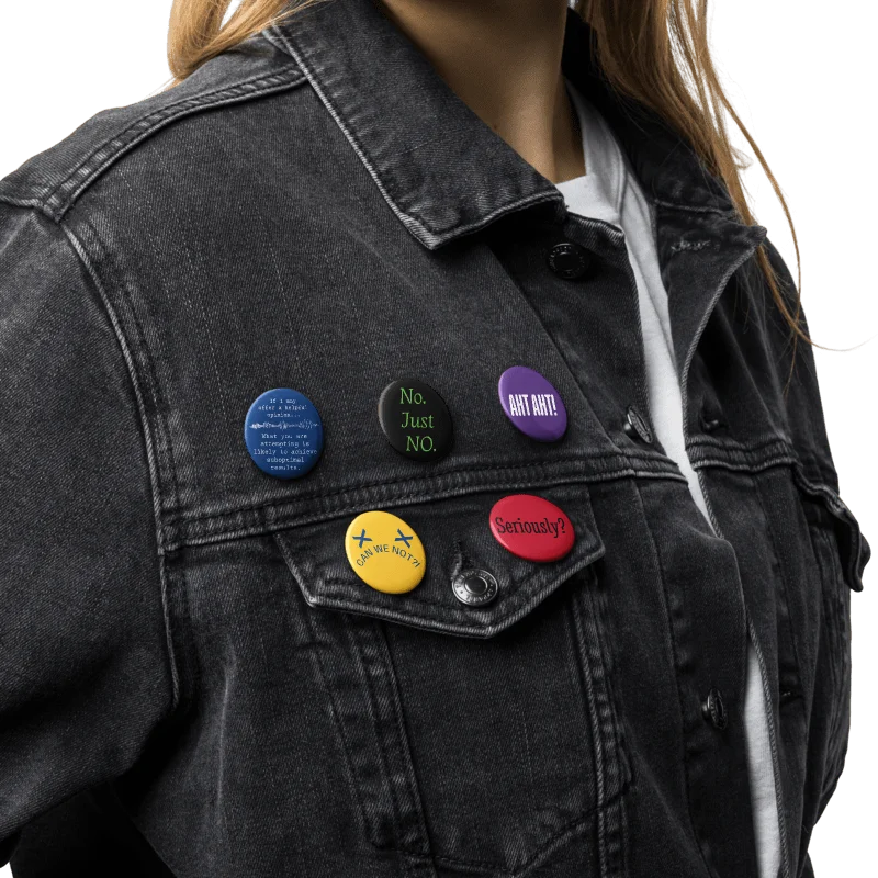 WILLOWISP Button Pins (Disagreeable Quotes Collection) product image (9)