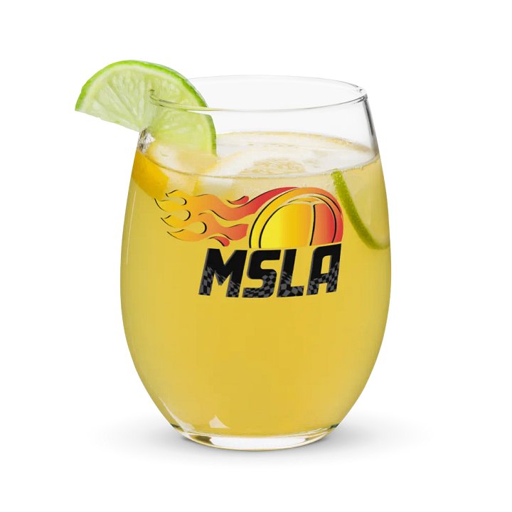 MSLA Logo Stemless Wine Glass product image (1)