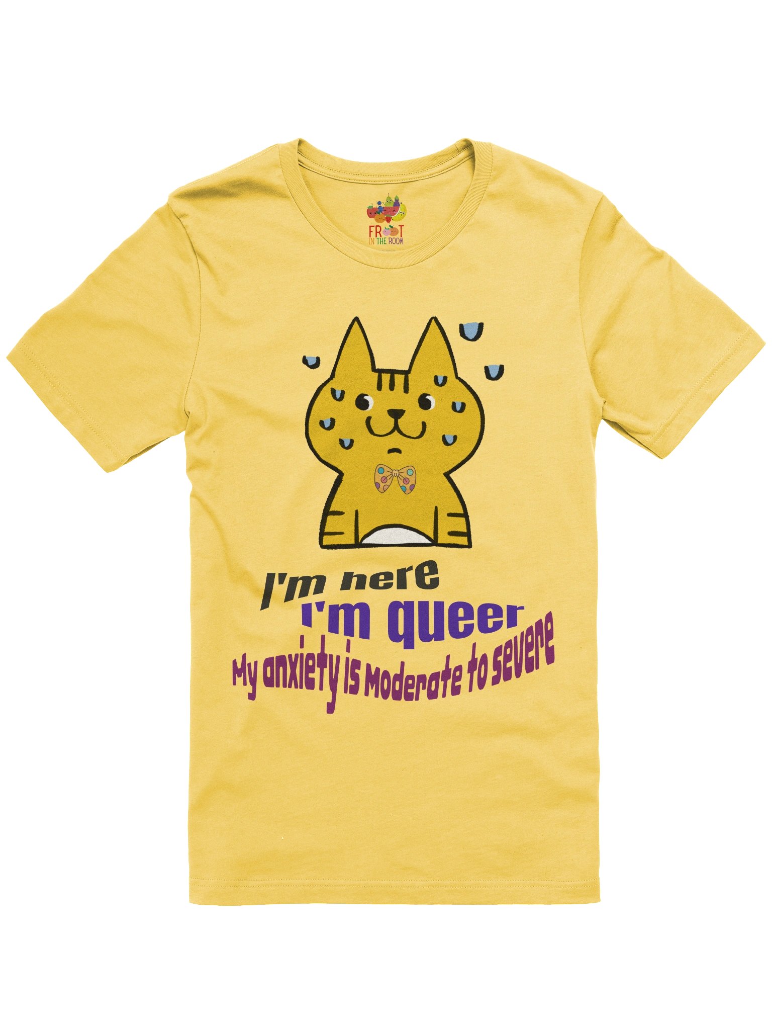 Queer Anxiety Cat Tee (Unisex) product image (2)