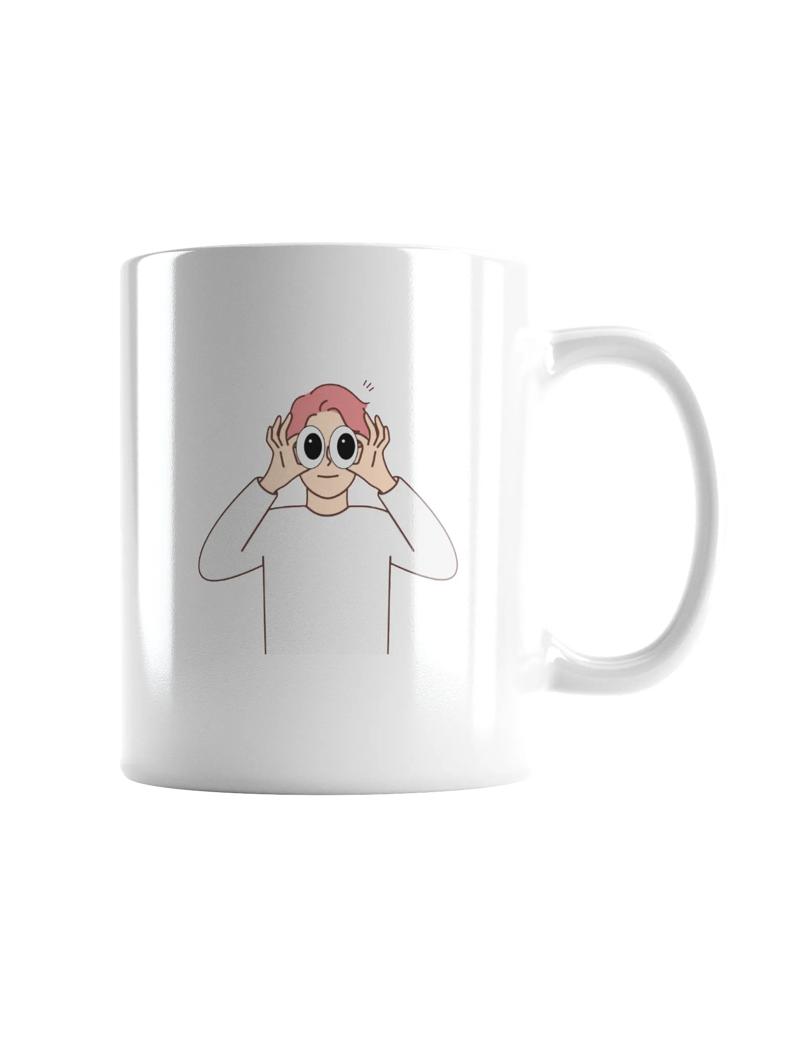 Surprised Twins White Glossy Mug product image (1)