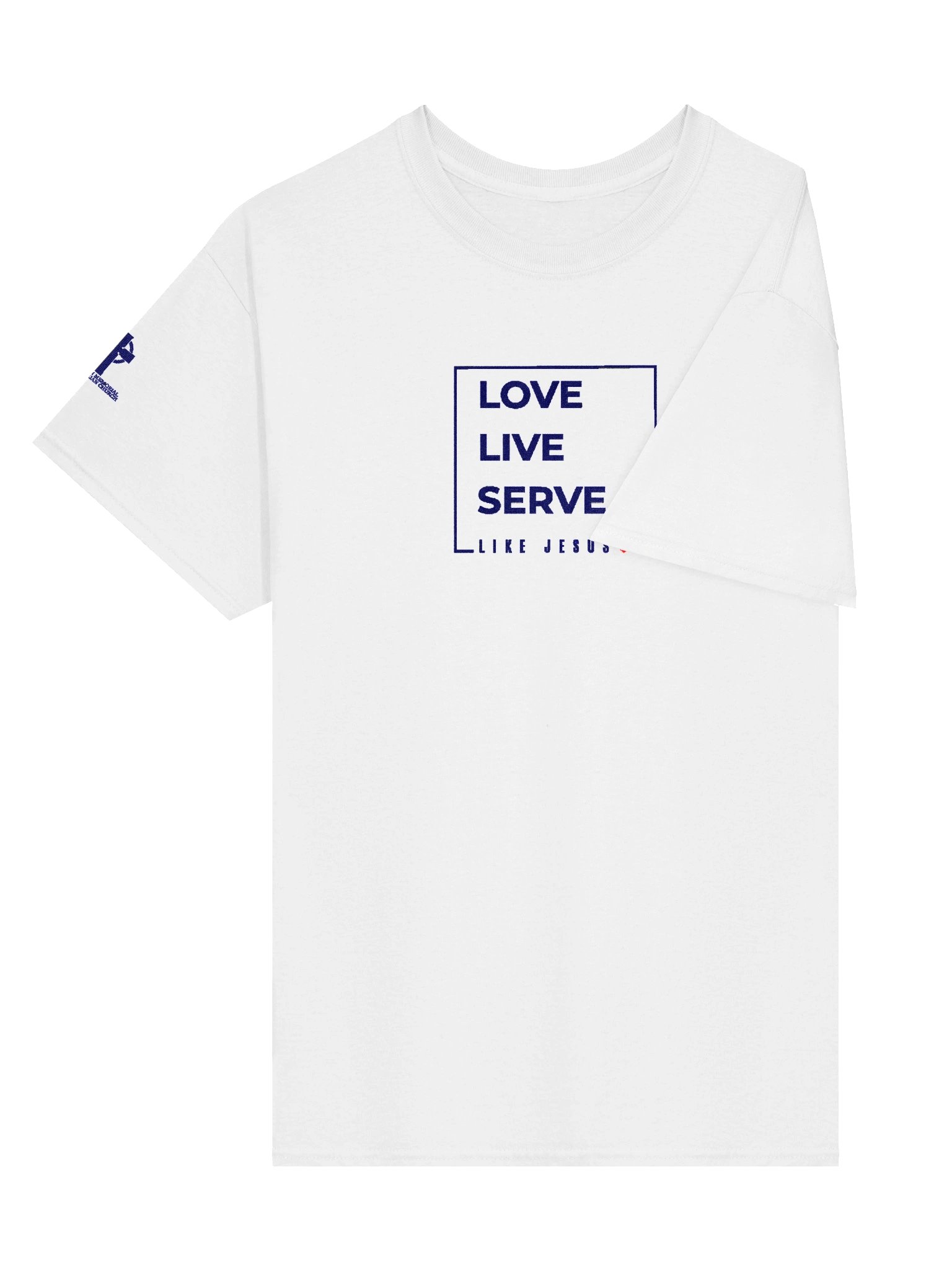 Embroidered Love. Live. Serve. Like Jesus T-Shirt product image (2)