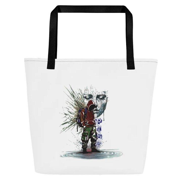 PTSD: Silent Struggle Large Tote Bag w/ Pocket product image (1)