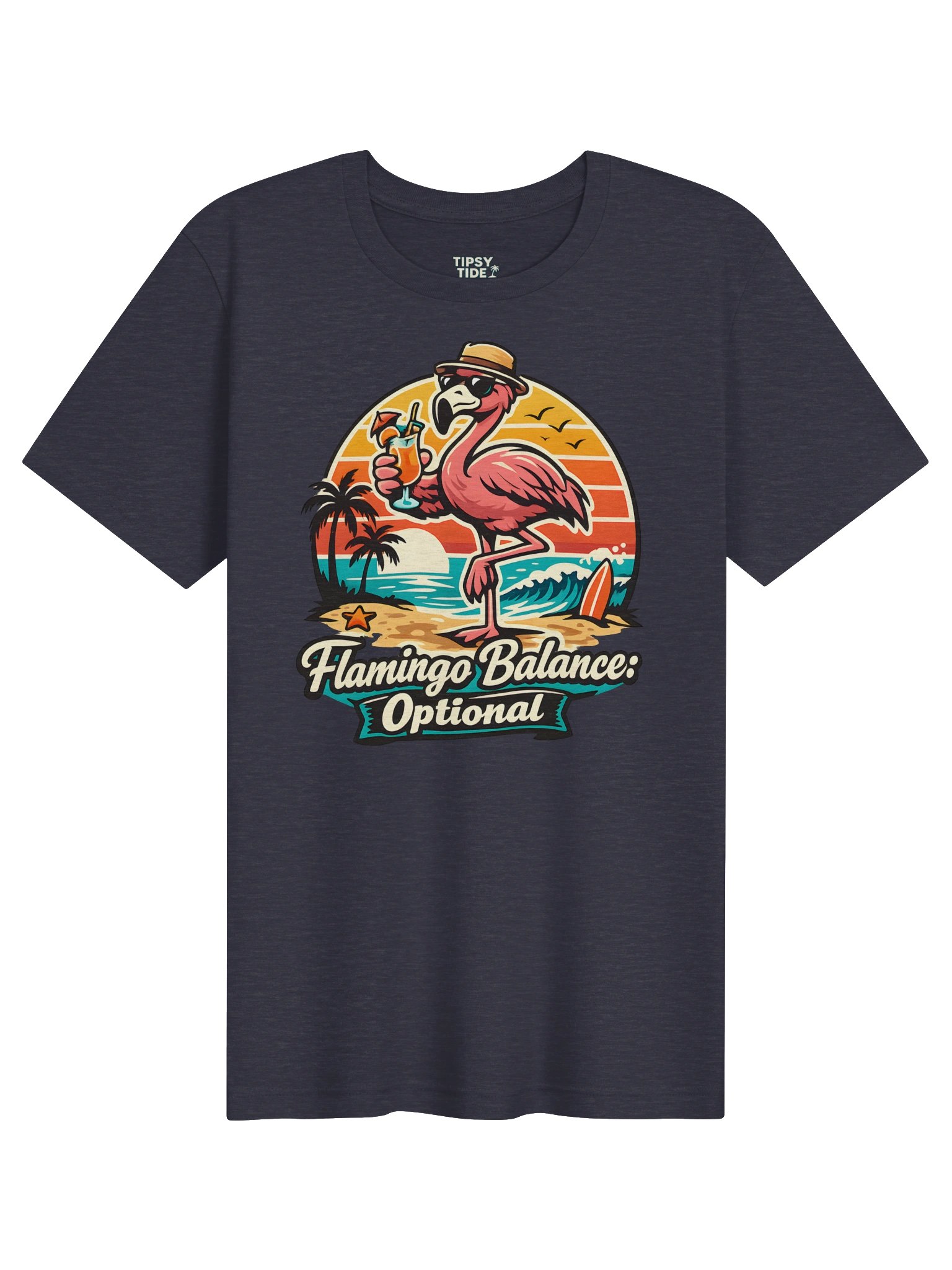 Flamingo Balance Optional Beach Tee product image (7)