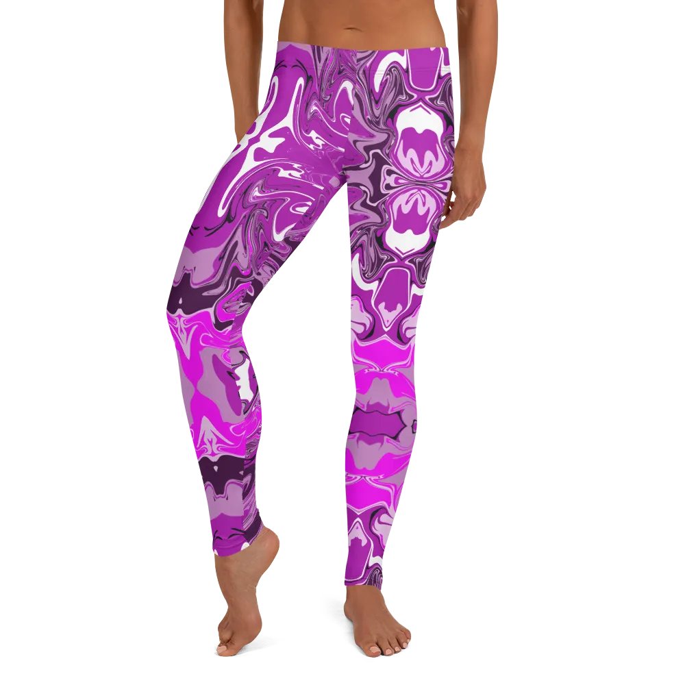 Pink Swirl All-Over Leggings product image (10)