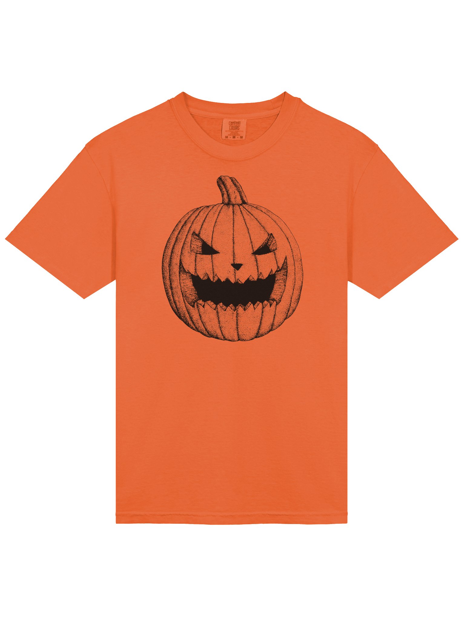 Burnt Orange Jack-O-Lantern Heavyweight Tee product image (3)