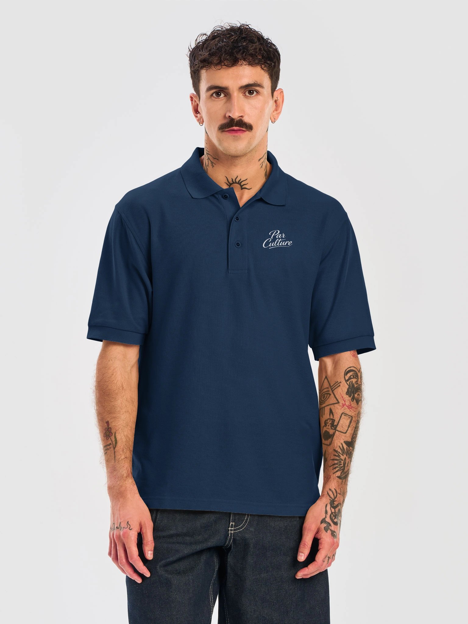 Par Culture /Back B Navy Polo Shirt product image (5)