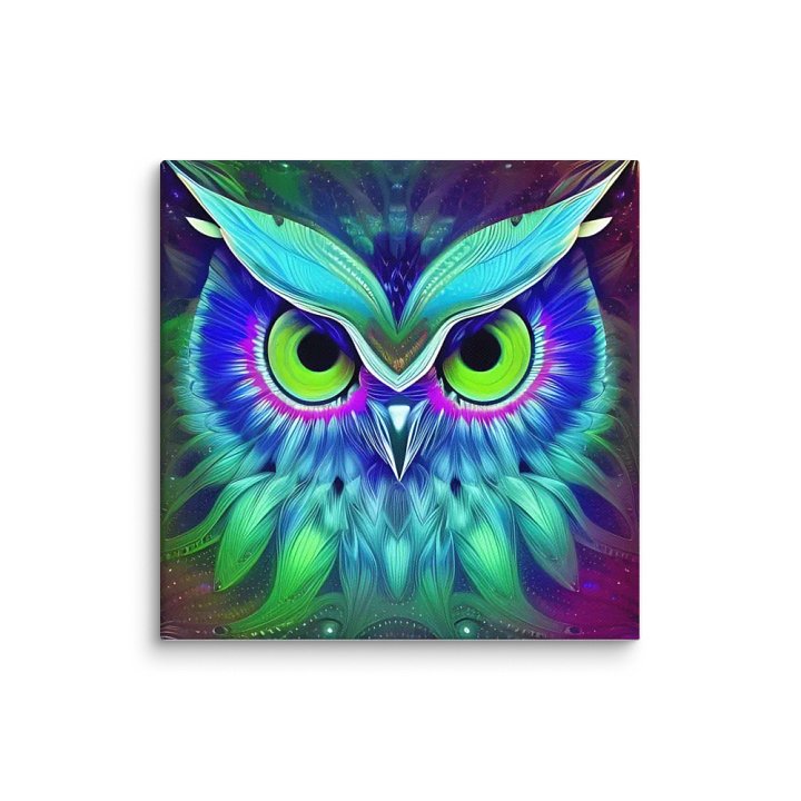 Fantasy Fractal Owl Art - v18 product image (1)