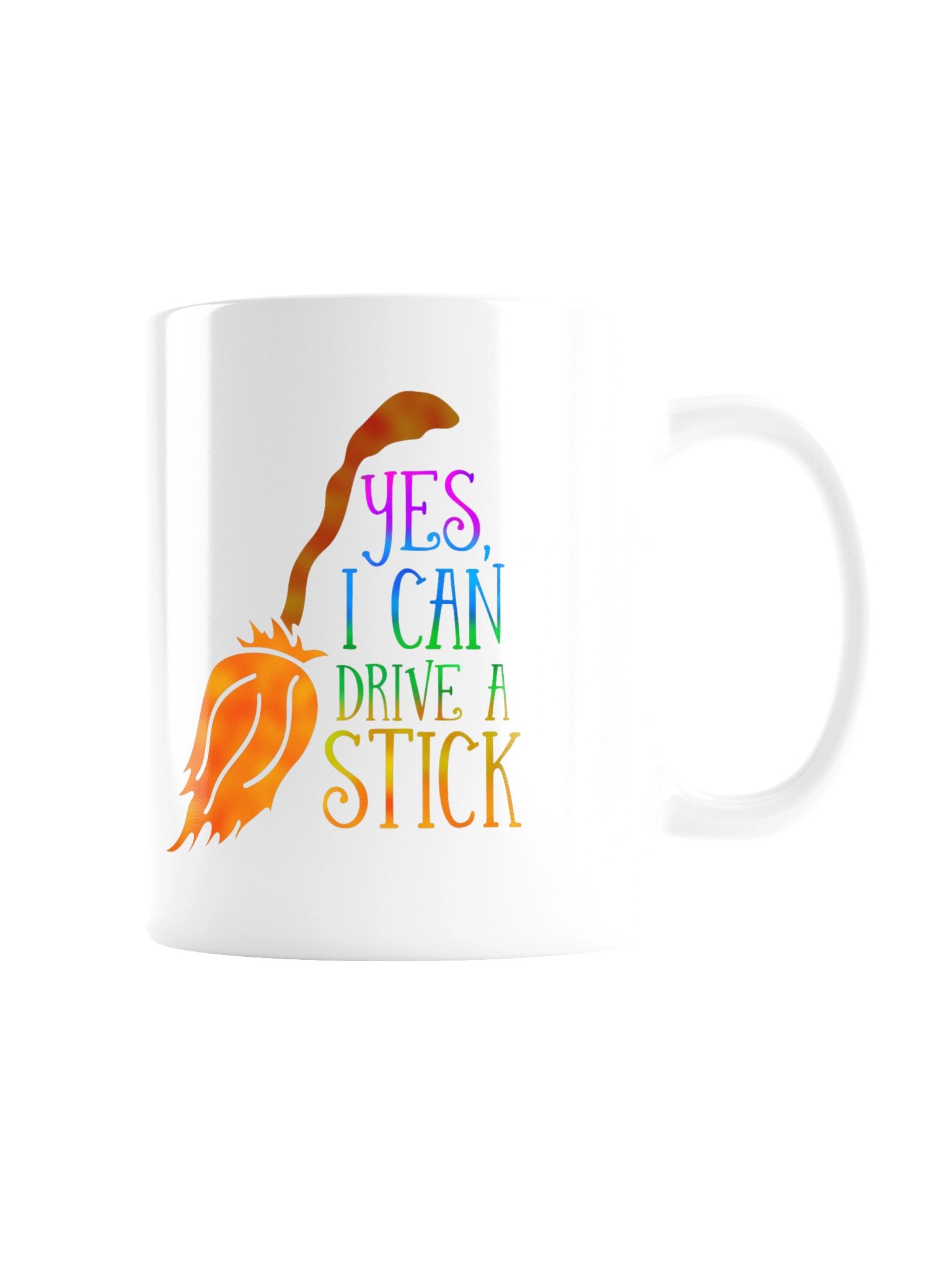 Yes, I Can Drive a Stick White Mug product image (3)
