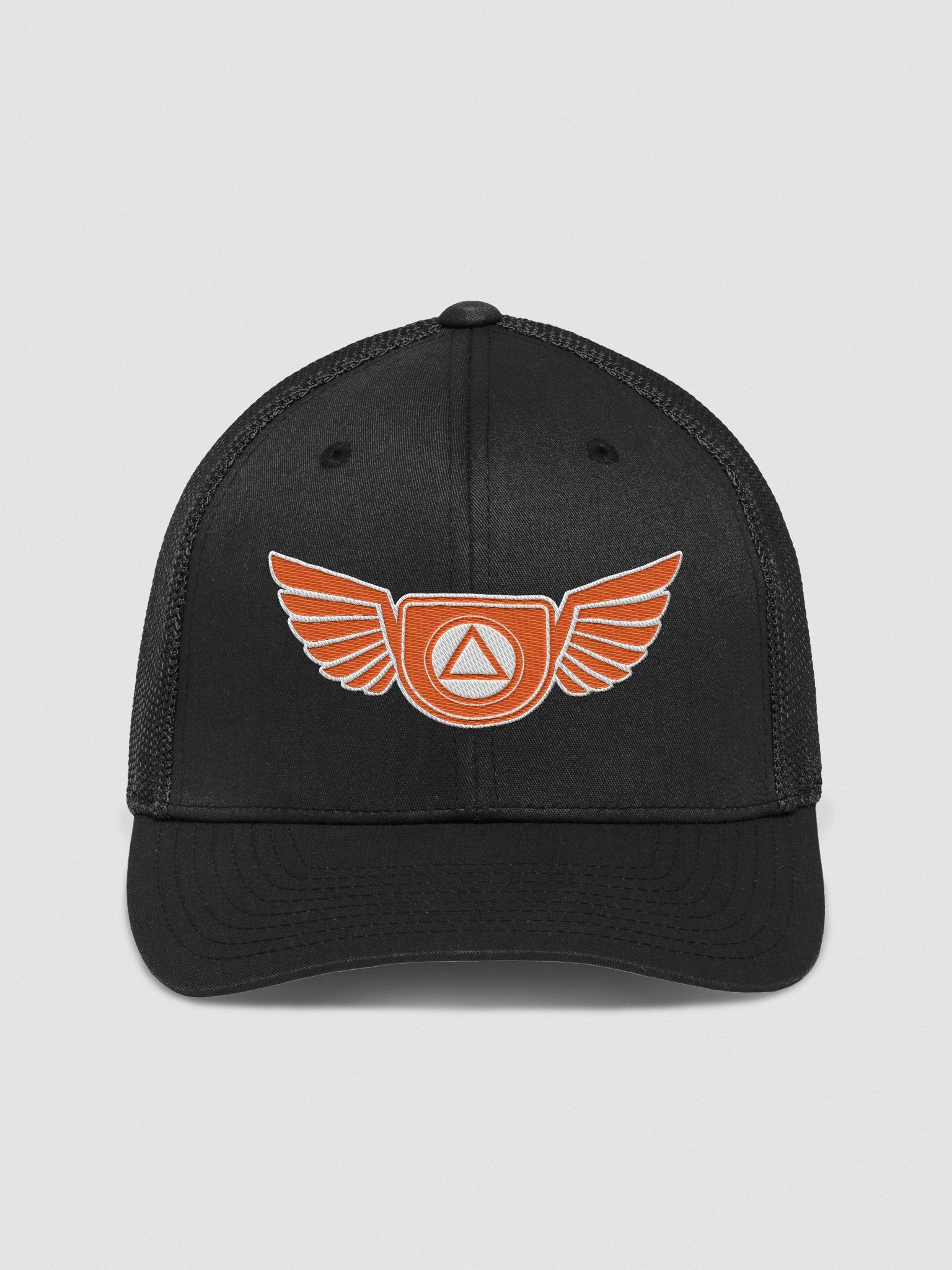 Guardian Angel Wings Trucker Hat with Orange Color Accent product image (1)