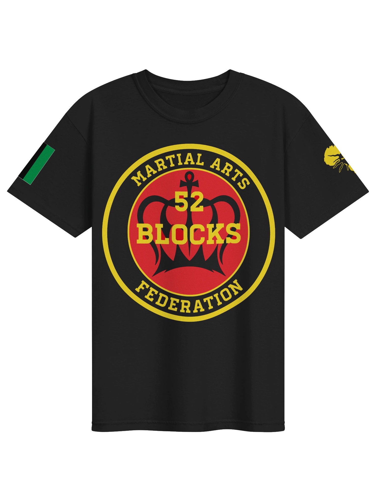 52 Blocks PanAfrikan Flag T-shirt product image (1)