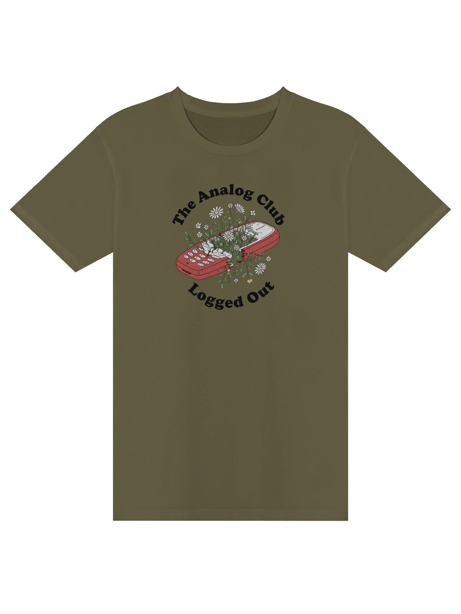 The Analog Club - Logged Out // Line art T-shirt product image (1)