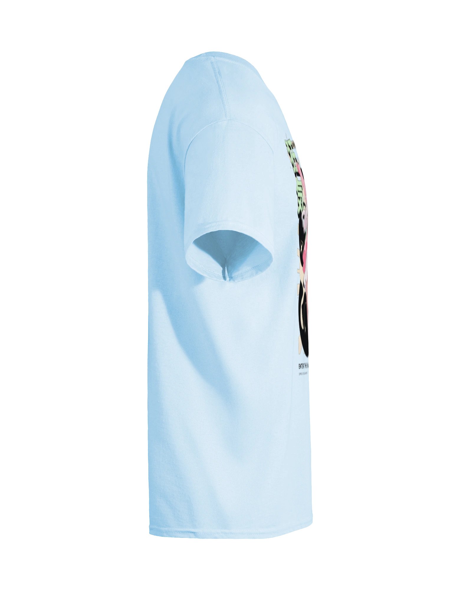 "ANIME Madness Unleashed" T-Shirt – Baby Blue Oversized Japanese Graphic Tee product image (10)