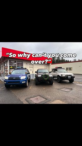 Sorry I’m busy, maybe next time!!
(I’ll be busy again)😁

#4thgen4runner #overland #snowwheeling #noboundsoverland