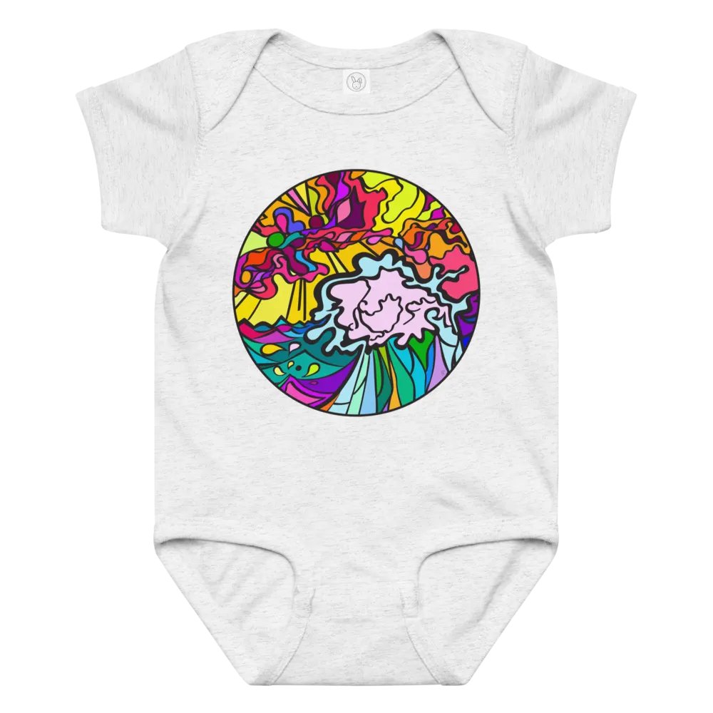 Colorful Abstract Circle Baby Bodysuit product image (6)