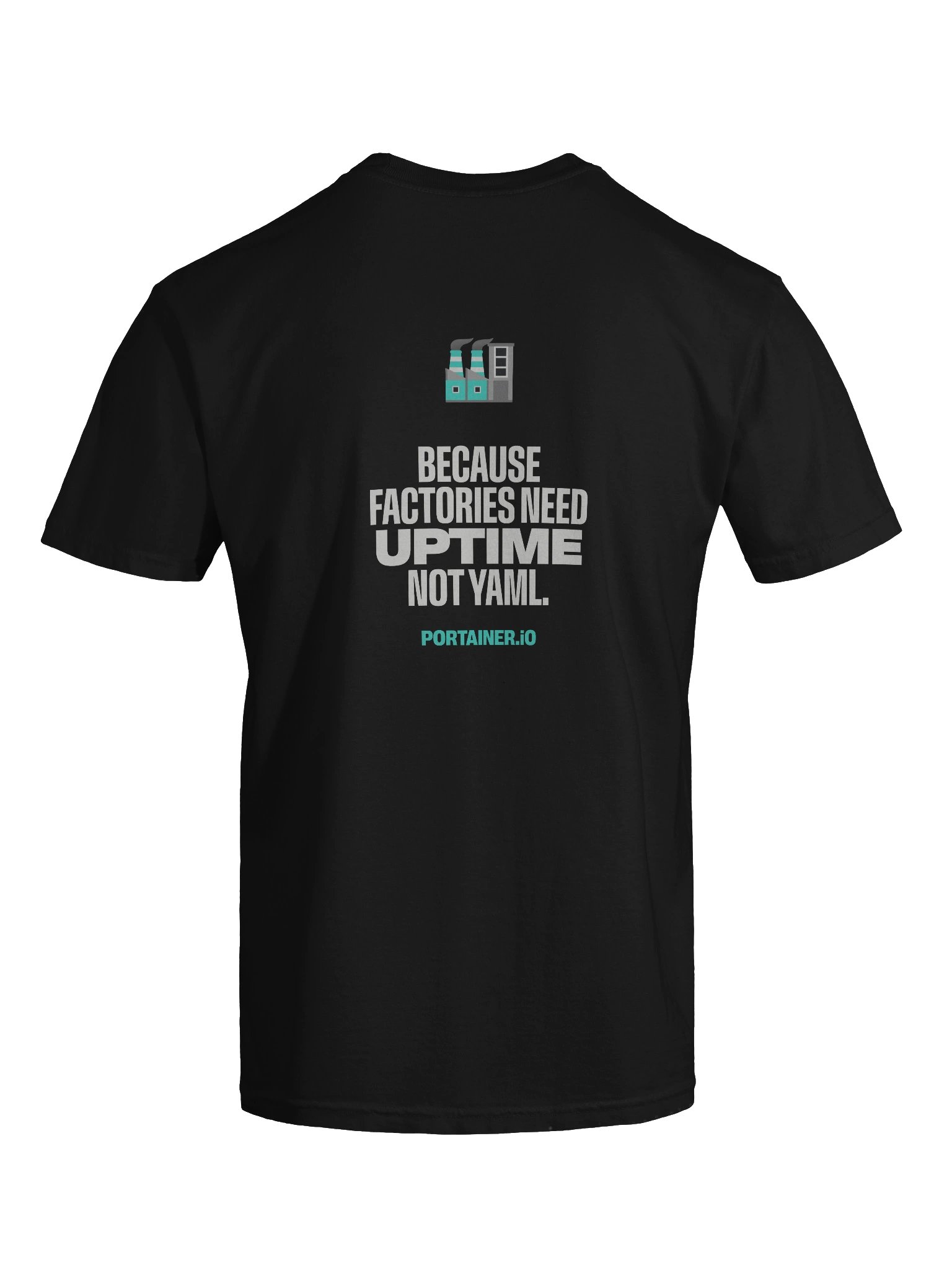 Industrial and IoT Tshirt Black - Because factories need uptime, not YAML product image (9)