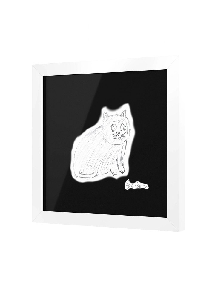 CPTSD Cat Sketch Framed Matte Poster product image (6)