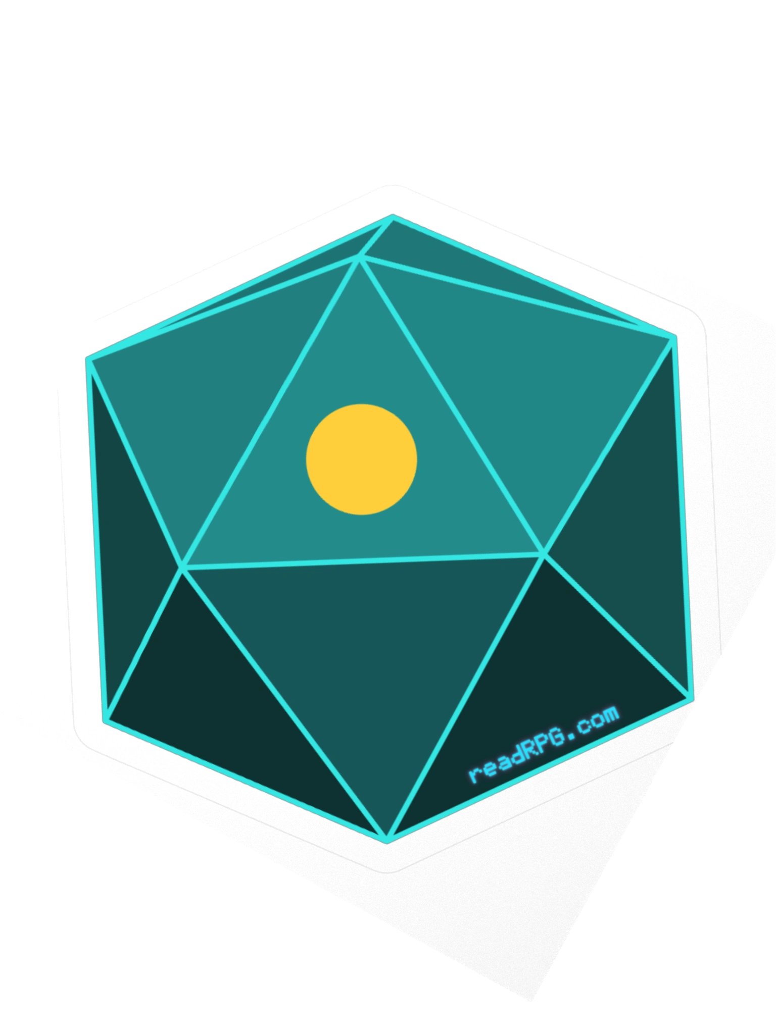 Solid D20 Sticker product image (2)