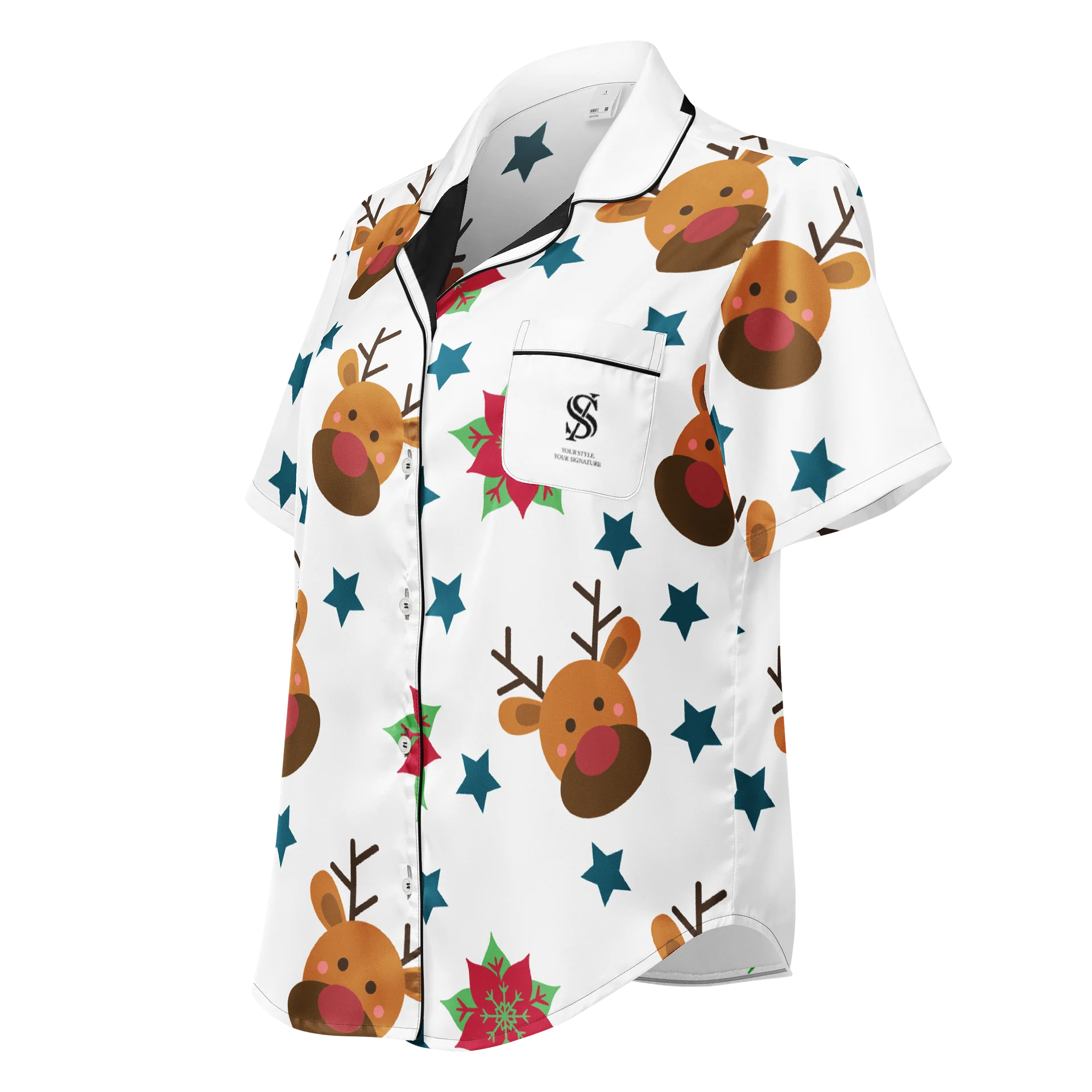 All-Over Print Women’s Pajama Top product image (1)