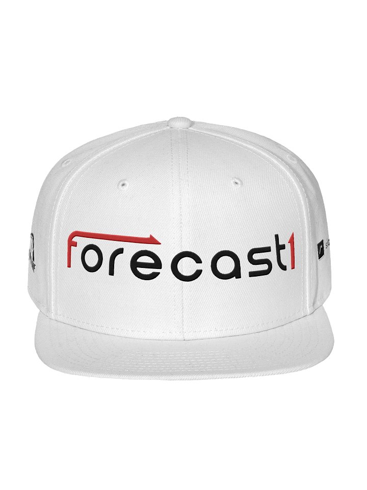 Forecast White Snapback Flat Visor product image (1)