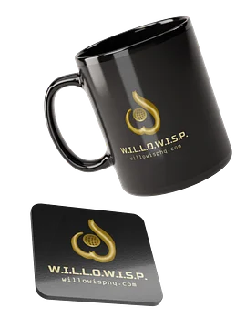 Base Op Mug and Coaster (black)