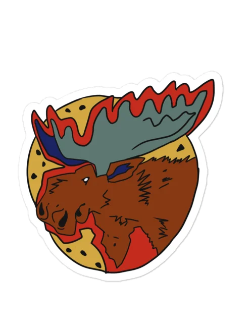 Vapormoose die cut magnets product image (1)