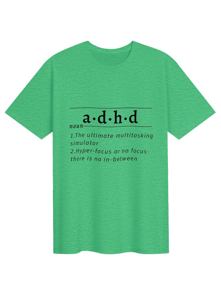 ADHD Definition Unisex Tee blk v1 product image (5)