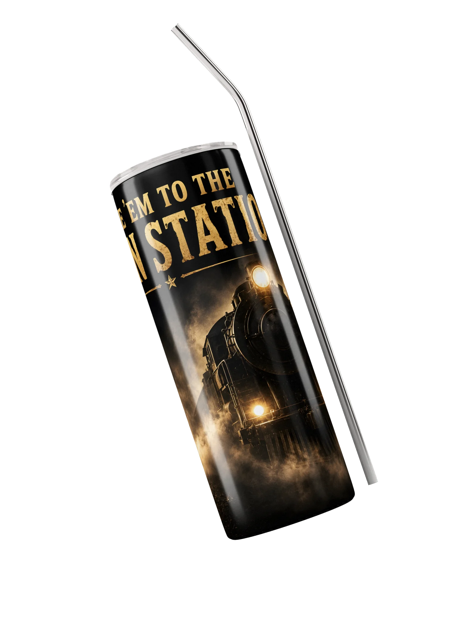 Take 'Em To The Train Station Stainless Steel Tumbler product image (6)
