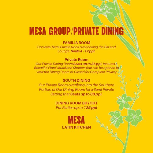 Familia, it's not too early to start planning your Holiday Party!