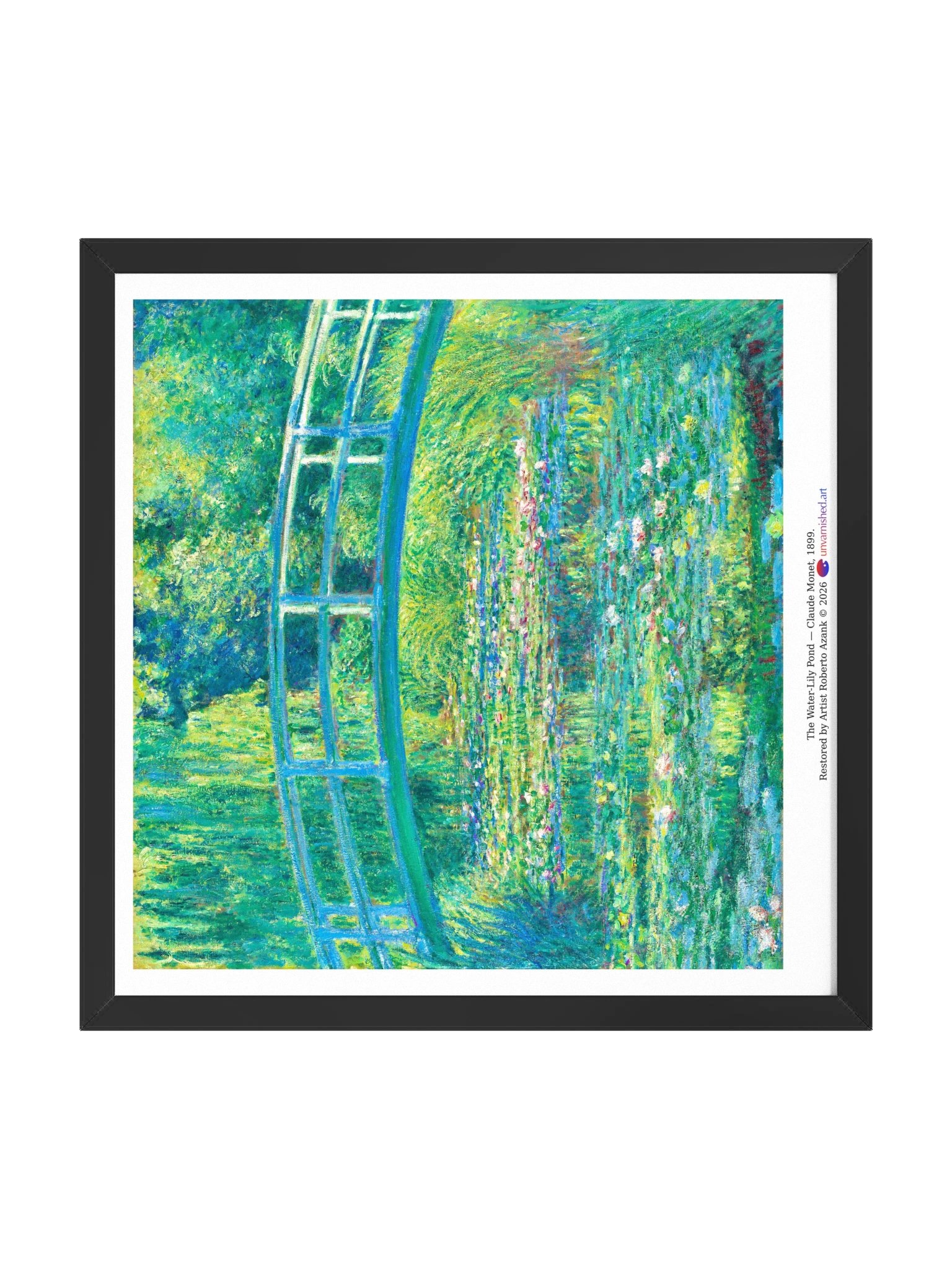 The Water-Lily Pond — Square Framed Matte Poster product image (1)