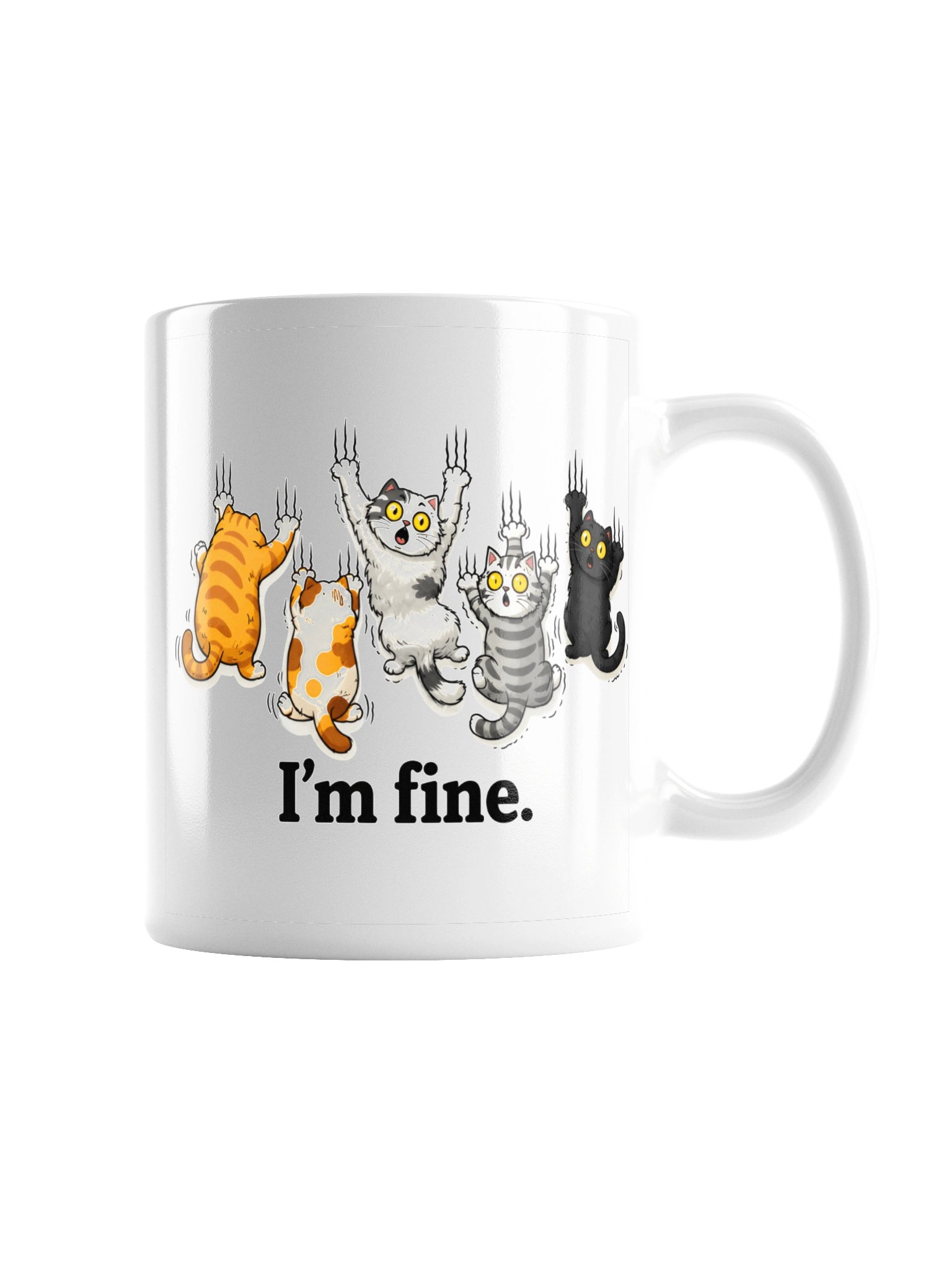 I'm Fine. | Sarcastic Cat Mug for People Who Are Not Fine product image (2)