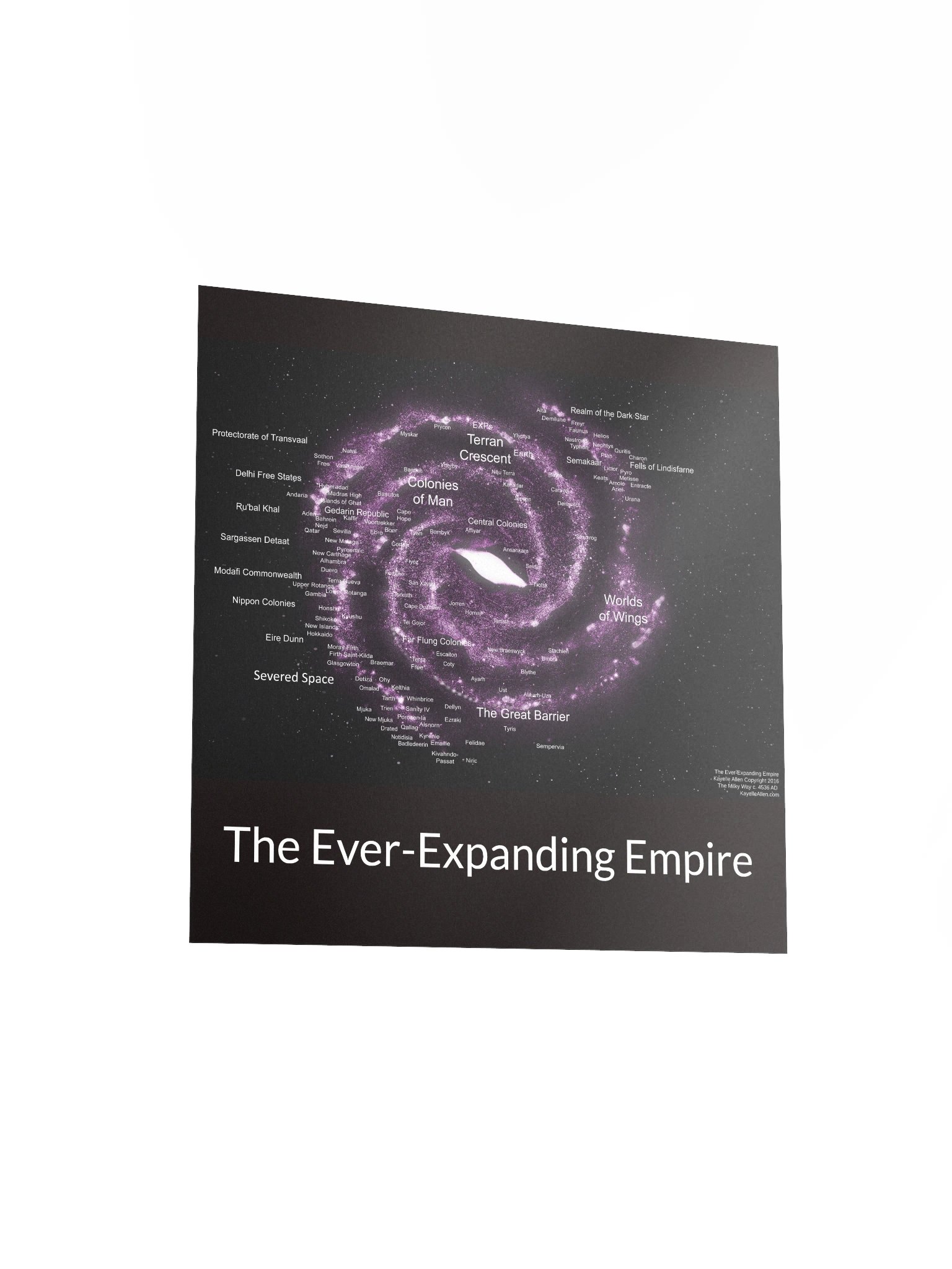 Explore the Cosmos: A Map of the Ever-Expanding Empire circa 4536 CE product image (3)