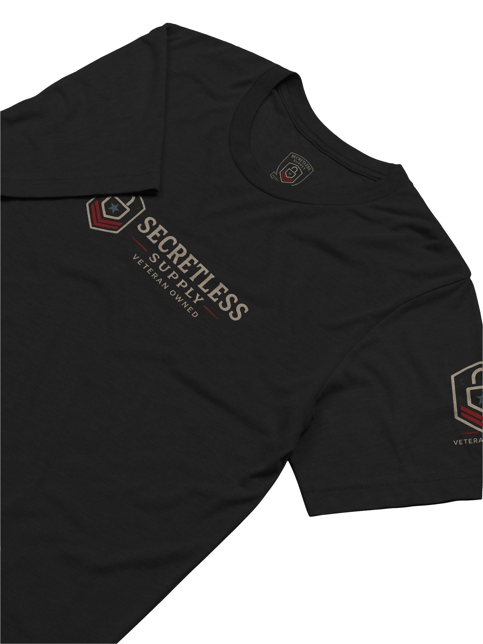 Red, white, and redacted T-shirt product image (6)