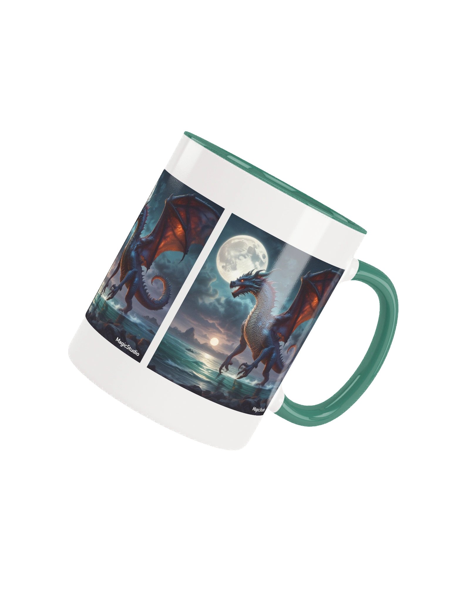 Mystical Dragon Moon Ceramic Mug product image (8)