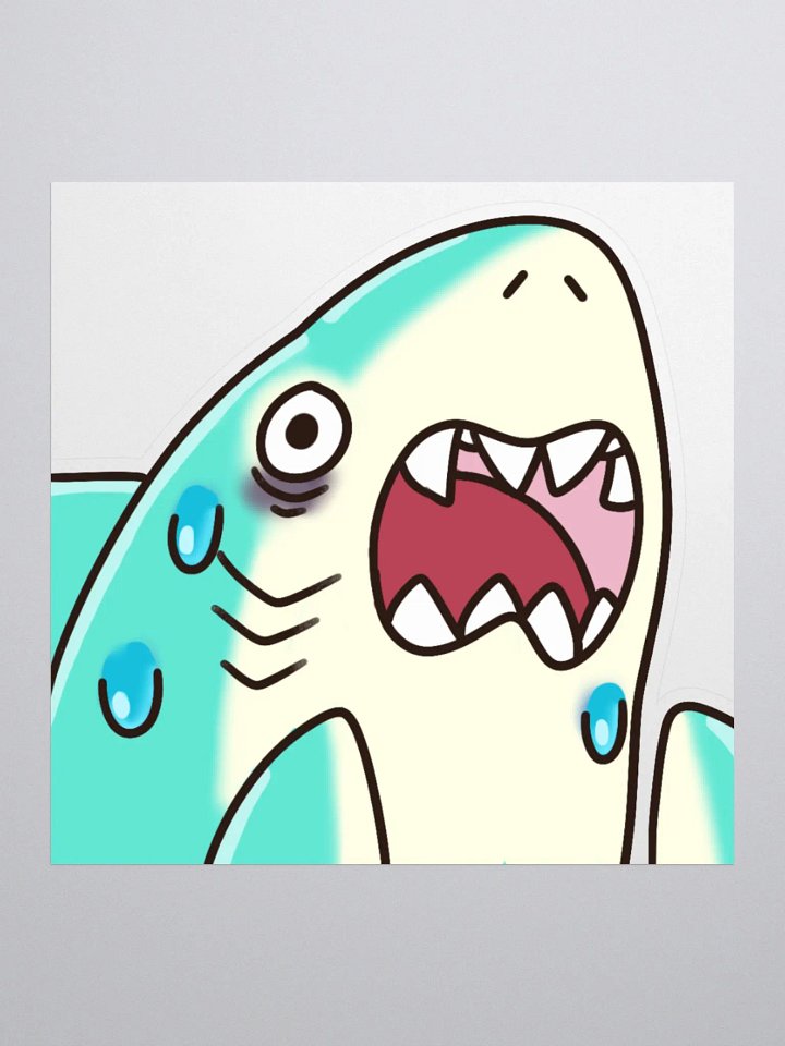 Shark Spooked Sticker product image (1)