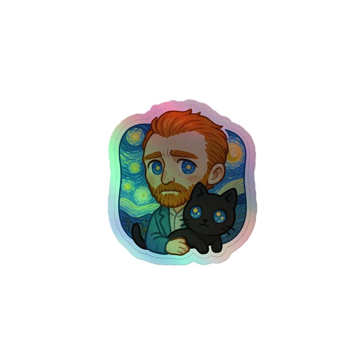 Starry Night Holographic Sticker Sheet product image (1)
