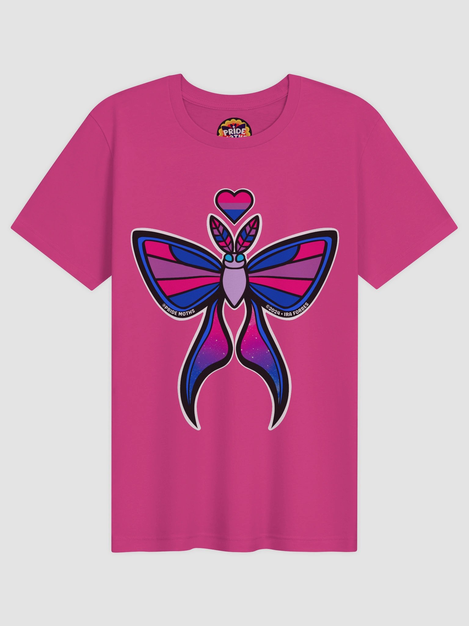 № 3 | BISEXUAL PRIDE MOTH | GRAPHIC TEE | T-SHIRT product image (1)