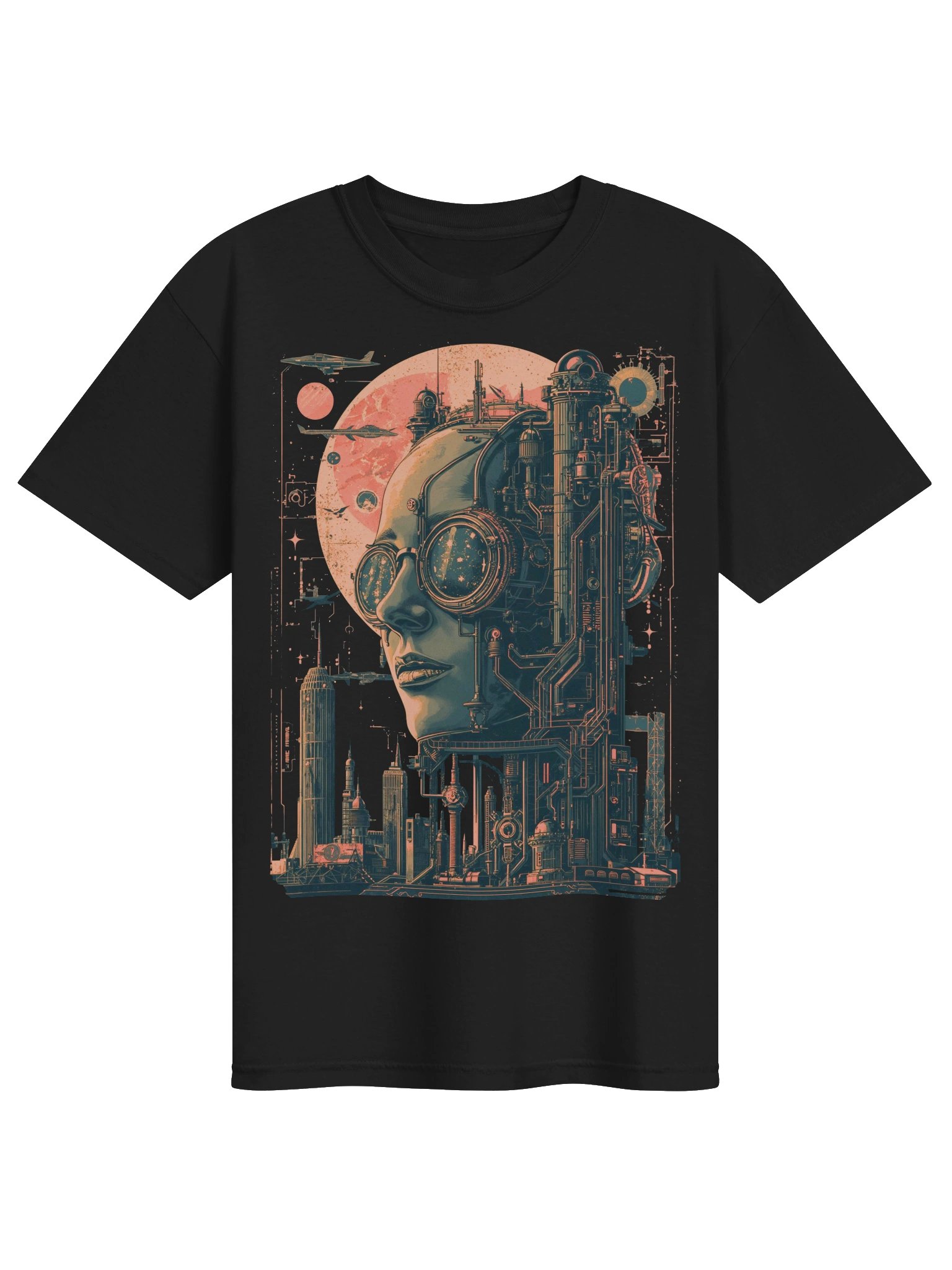 Retro Futurist Cyberpunk Vision Heavyweight T-Shirt product image (1)