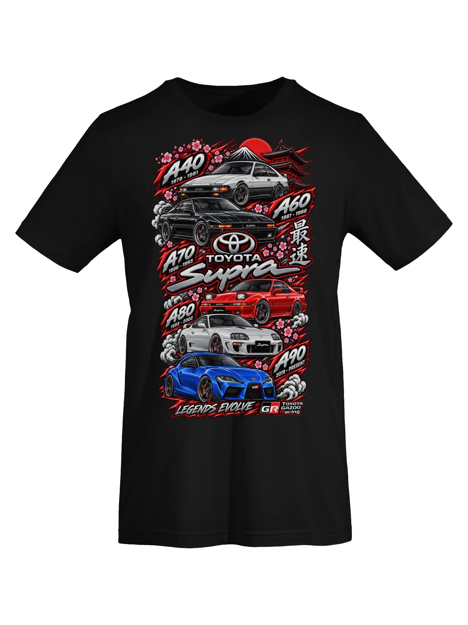Toyota Supra Generations Tribute Tee product image (6)