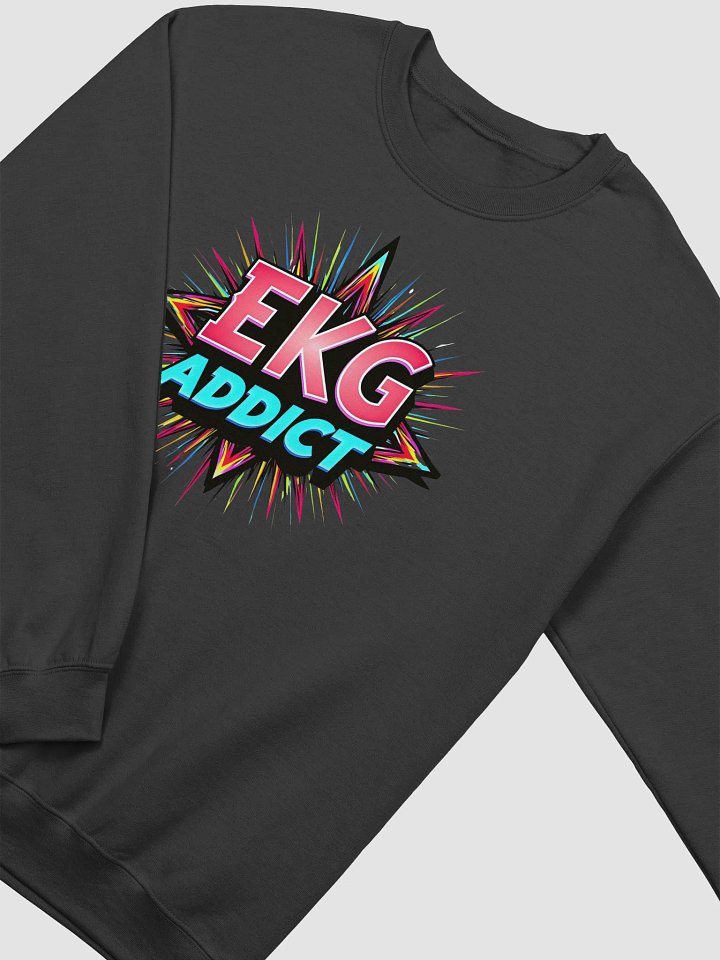 Vibrant EKG Addict Crewneck Sweatshirt product image (23)