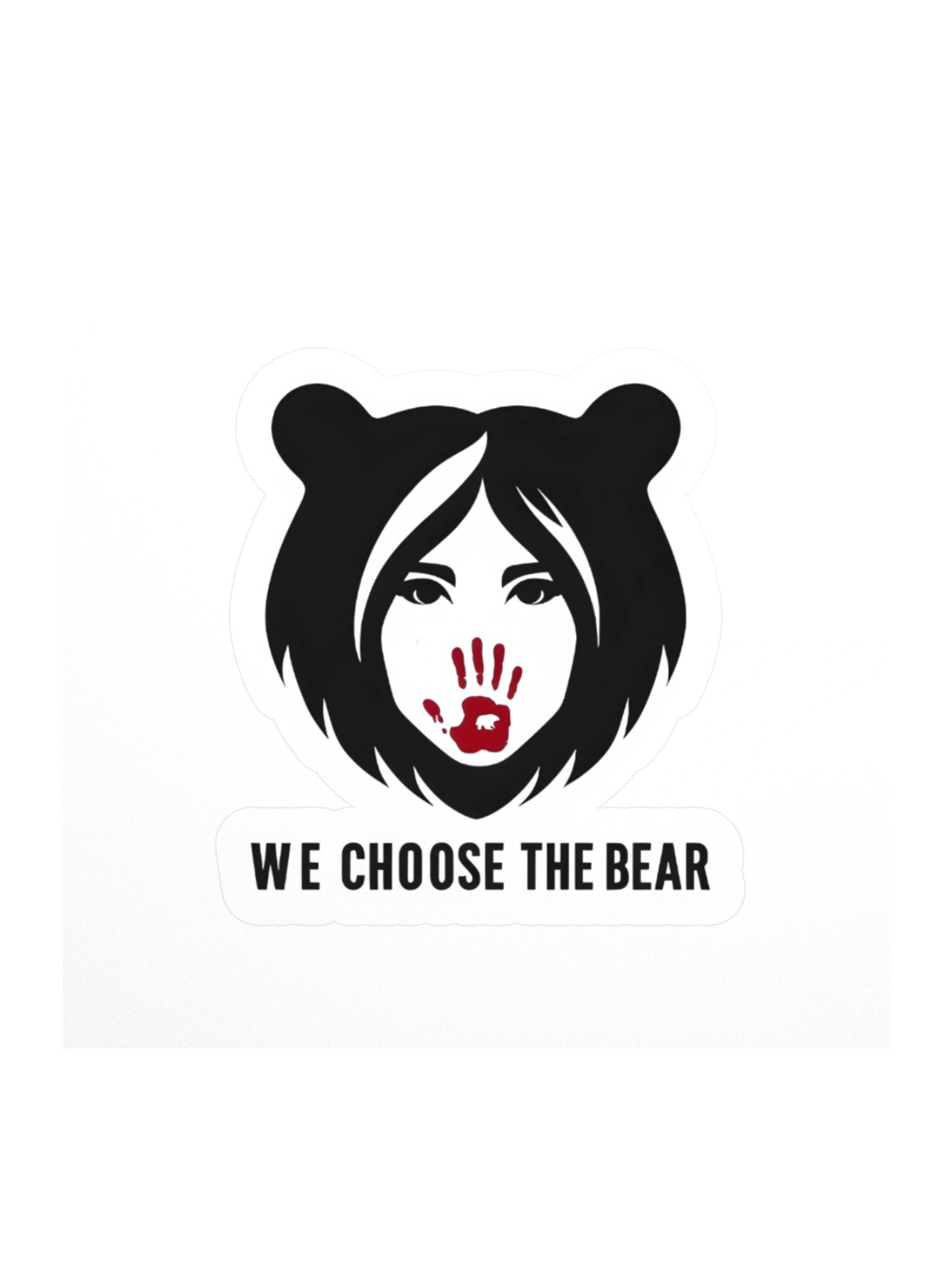 W E Choose the Bear Sticker product image (1)
