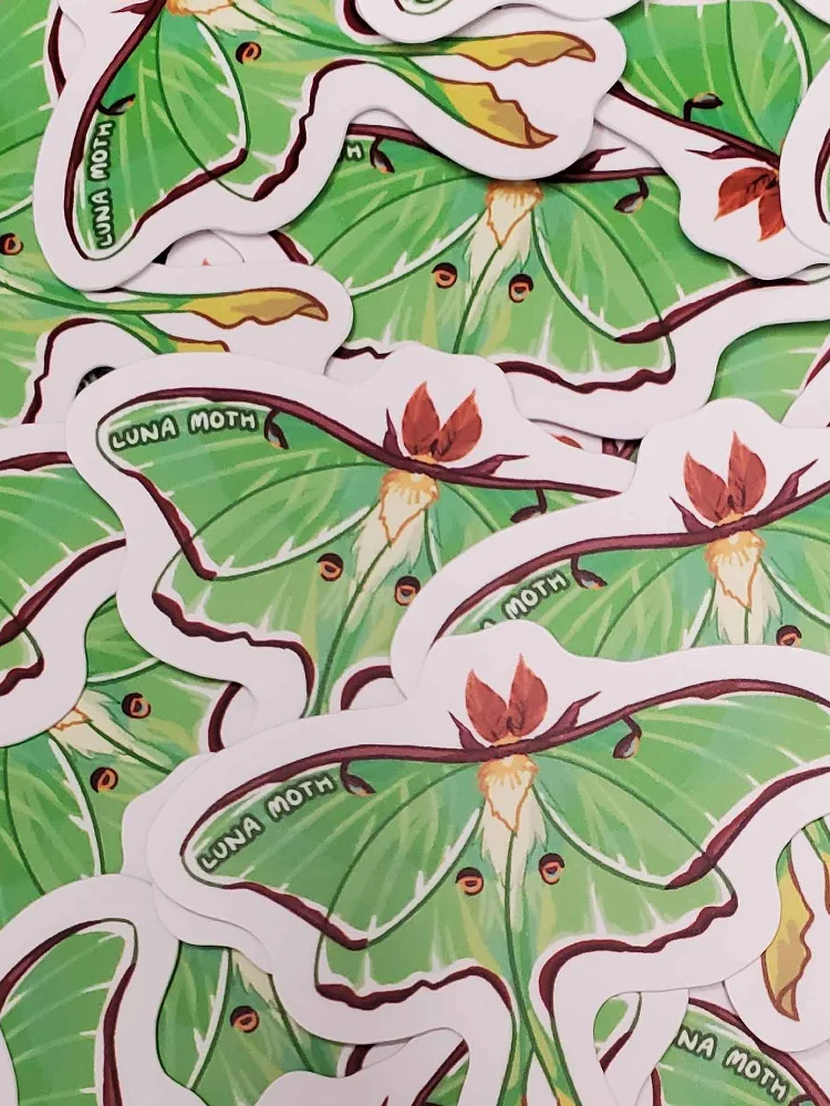 Luna Moth Sticker product image (2)