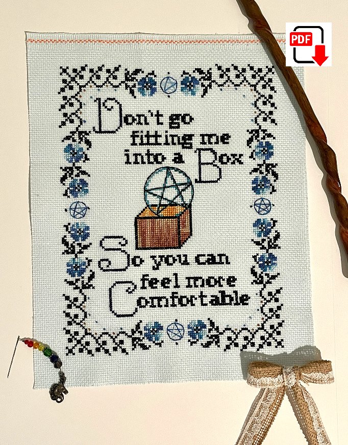 Outside the Box Cross Stitch (Digital Pattern) product image (1)