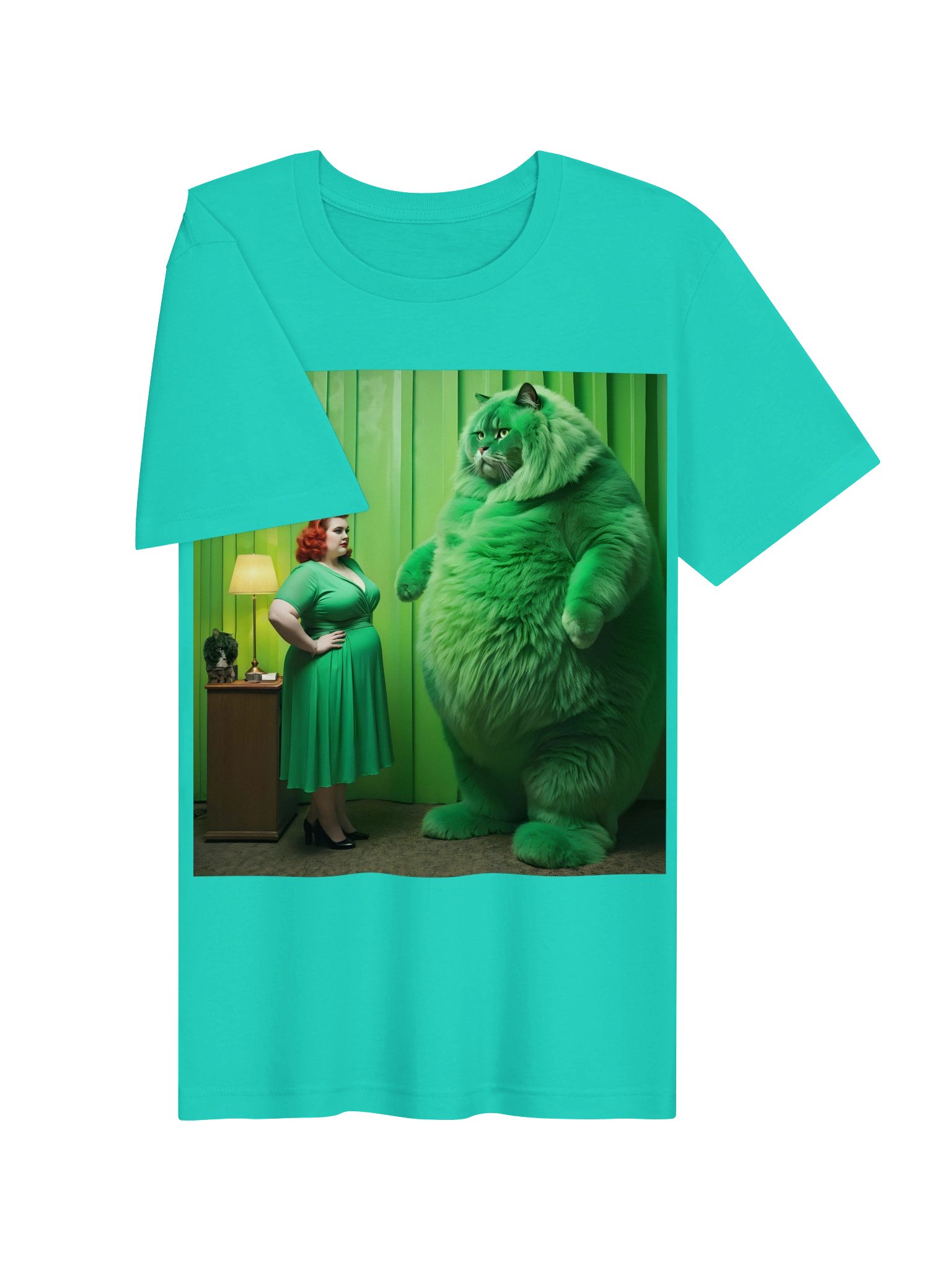 Green Puss | Bella+Canvas Unisex Supersoft T-Shirt product image (83)