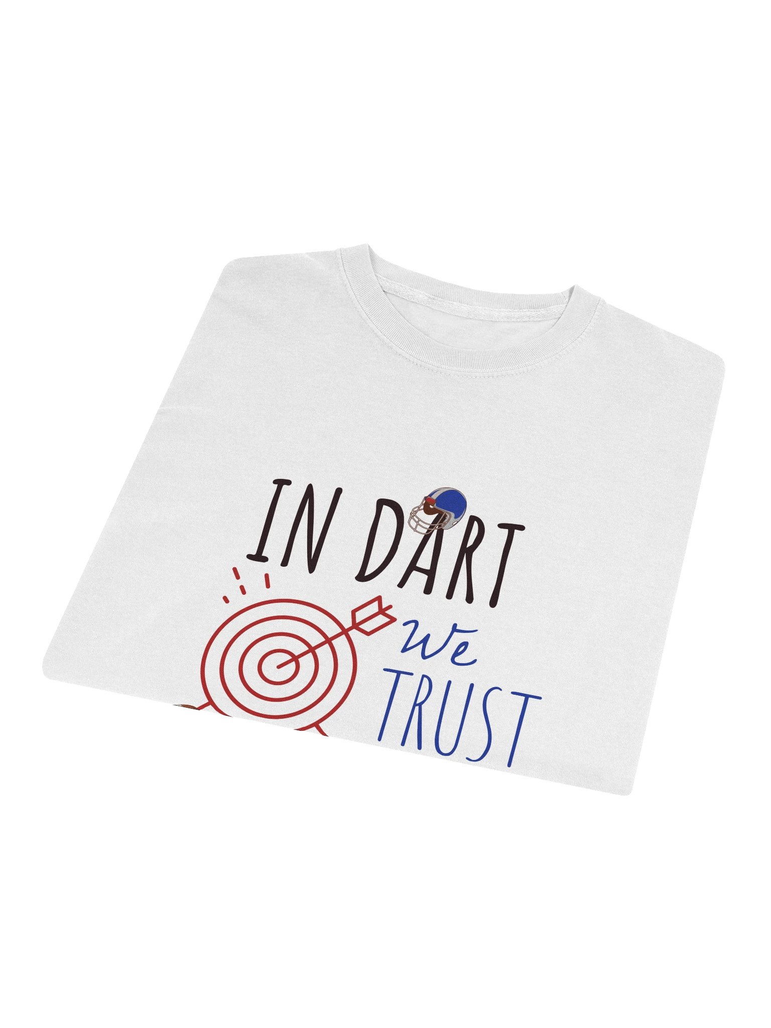 IN DART WE TRUST Fan Vintage Comfort: Family Bonding Long Sleeve White Shirt product image (3)