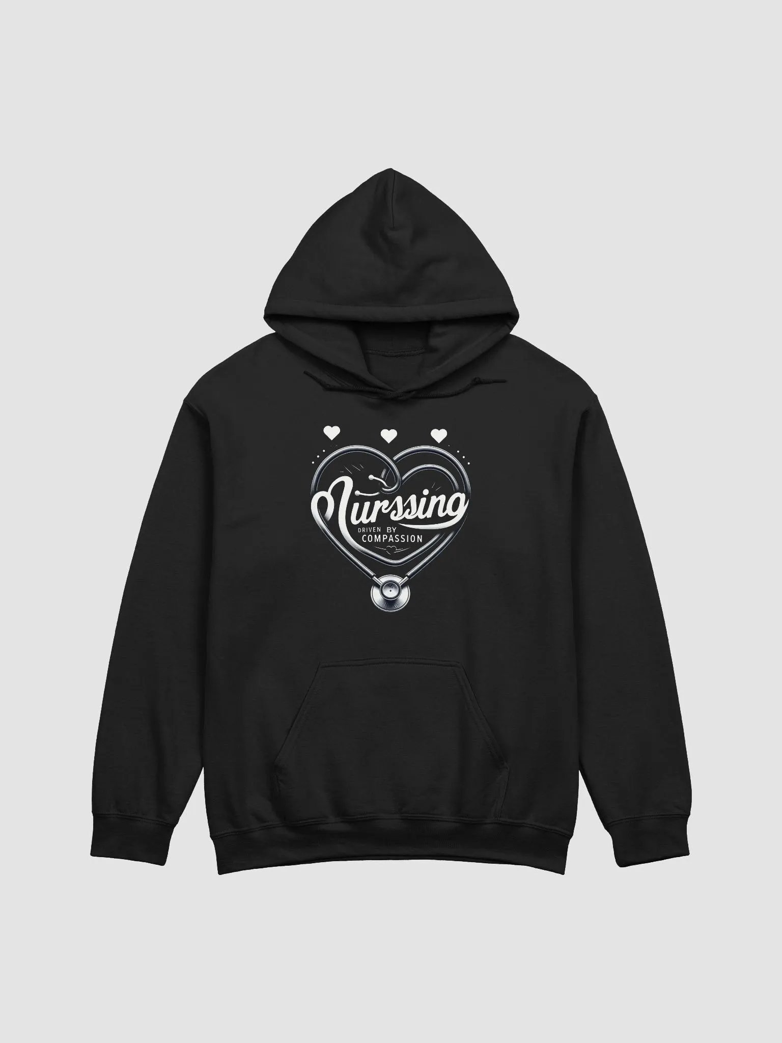 Compassionate Stethoscope Nursing Heart Hoodie product image (7)